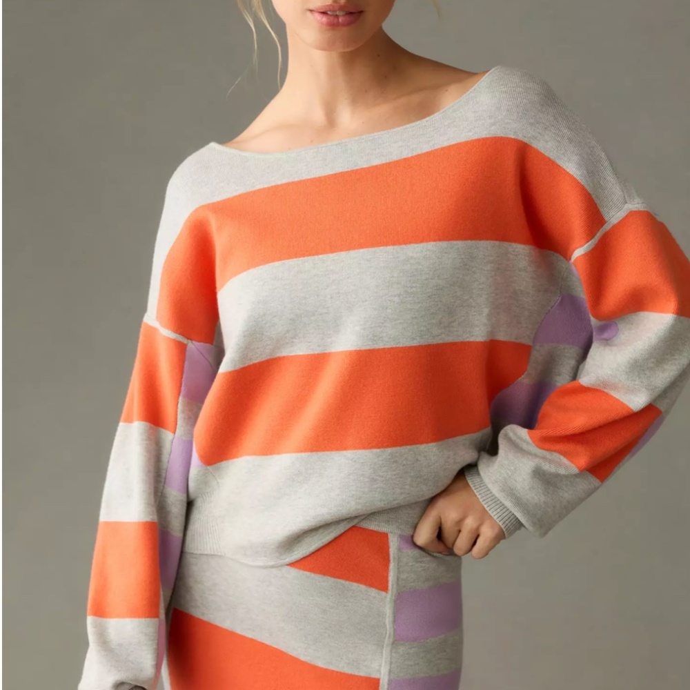 Daily Practice * Anthropologie * Glen Striped Sweater * Size S * Like New! - Picture 2 of 11